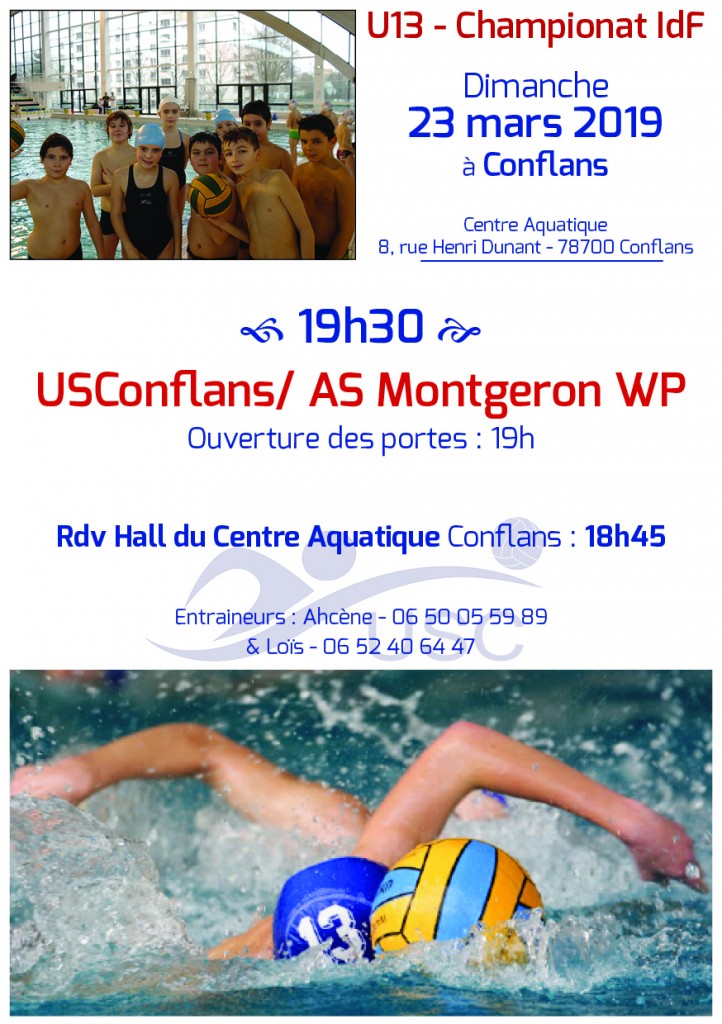 Convocations U13 - 23 mars 2019 - USC-Montgeron