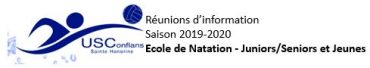 Réunions d’information               Saison 2019-2020