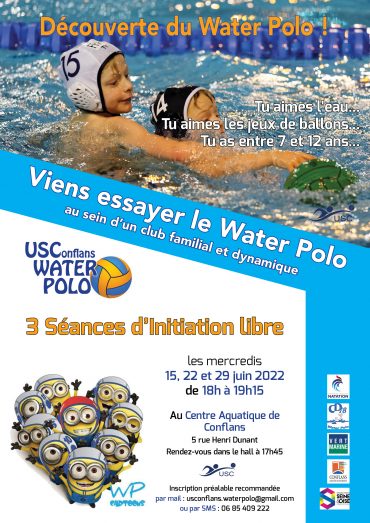7 à 12 ans – Initiation Water Polo
